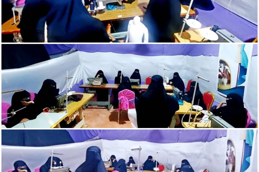 اتحاد الجمعيات والمؤسسات يدشن دورة تدريبية في مجال الخياطة بعدن