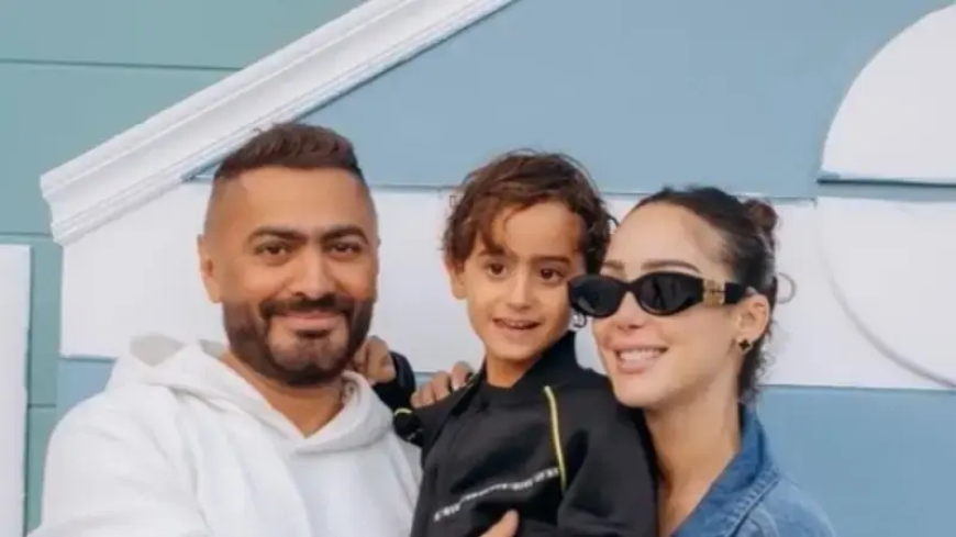نجل تامر حسني يتعرض لوعكة صحية سبب قلق المعجبين .. تفاصيل