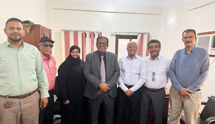 الكابتن بن نهيد يتفقد سير العمل بهيئة الطيران المدني ومطار عدن الدولي عقب إجازة عيد الأضحى المبارك