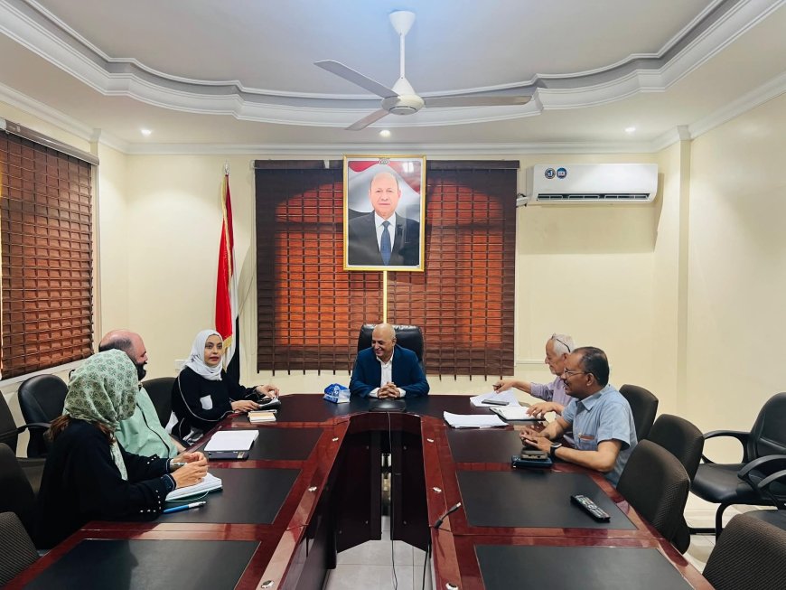 الوزير الشرجبي يناقش مع وفد الصليب الأحمر الدولي التحضيرات لورشة تطوير قطاع المياه في عدن