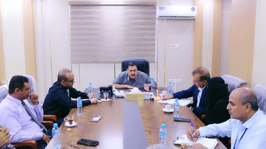 مدير أمن العاصمة عدن يلتقي ممثل المفوضية السامية لحقوق الإنسان التابعة للأمم المتحدة.
