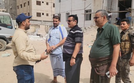 مدير عام المنصورة يتفقد الأعمال النهائية بمشروع بناء مجمع قضائي بالمديرية