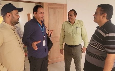 مدير عام المنصورة يتفقد مستوى الإنجاز بمشروع بناء مركز الشرطة النسائية بعدن