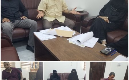 مدير عام مكتب التعليم الفني والتدريب المهني يترأس اجتماعا للجنة الاختبارات بالعاصمة عدن