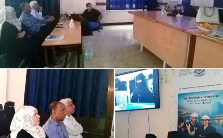 طالبات المعهد الثقني الصناعي يعرضن مشروعات التخرج في الجرافيك والتصوير الفتوغرافي