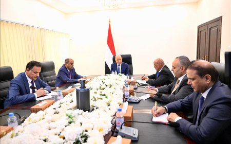 الرئيس العليمي يترأس اجتماعاً حكومياً لضمان صرف المرتبات واستمرار الخدمات