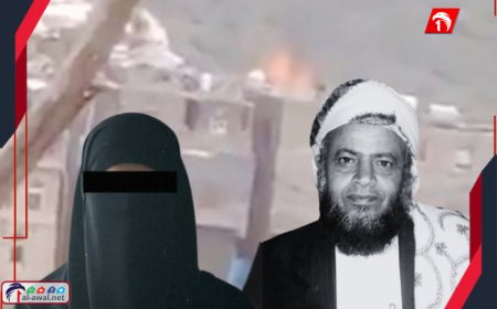 بعد نجاتها من الموت.. زوجة الشيخ حنتوس تصل تعز