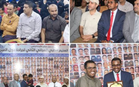 تعز.برعاية طارق صالح .خلية الأعمال الإنسانية تختتم أعمال مخيم حول العيون بالمخا بإنجاز أكثر من 250 عملية جراحية.