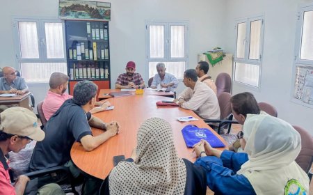 اجتماع يناقش آليات تحسين النظافة في مديرية صيرة بعدن