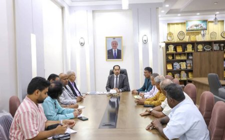 وزير الشباب والرياضة يلتقي فرع اتحاد الطب الرياضي بعدن