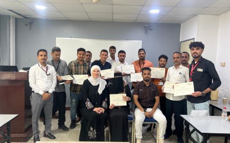 اختتام دورة تدريبية متخصصة في "أساسيات أمن الطيران" بمشاركة عدد من منتسبي هيئة الطيران ومطار عدن الدولي