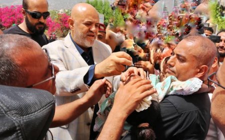 تدشين الحملة الوطنية للتحصين ضد شلل الأطفال بمحافظة تعز