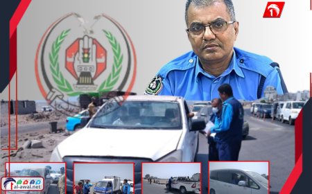 بتوجيهات صارمة من المدير (القلعة).. شرطة السير بعدن تشن حملة في العريش وتضبط 30 سيارة مخالفة