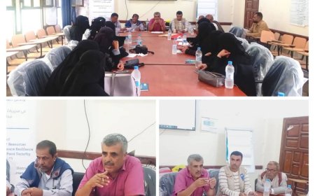 تعز.مدير عام المديرية يفتتح ورشة اختيار القيادات النسوية ويؤكد على أهمية دور المراة في التنمية