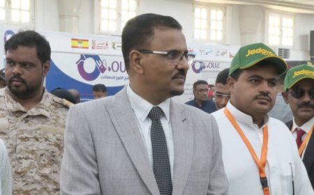 - احتضنته قاعة الفقيد هود باعباد في نسخته الثالثة - الأمين العام لمحلي حضرموت يفتتح معرض العقار والبناء بالمكلا