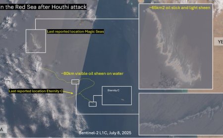 تلوث نفطي واسع في جنوب البحر الأحمر بسبب هجمات حوثية يهدد بكارثة بيئية إقليمية
