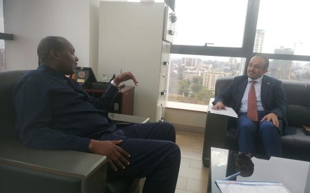 العواضي يبحث مع مسؤول كيني تعزيز العلاقات الثنائية والتعاون الأمني والاقتصادي