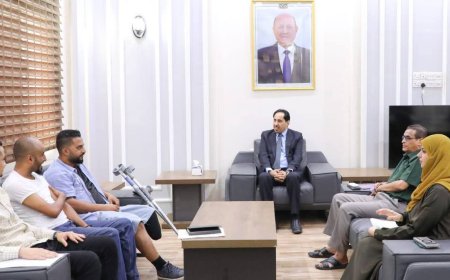 الوزير البكري يلتقي نائب رئيس الاتحاد العام لكرة القدم ل "ذوي البتر"