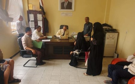 رئيس نيابة استئناف تعز يتفقد سير العمل في النيابات الابتدائية ويشيد بانضباط الكوادر القضائية