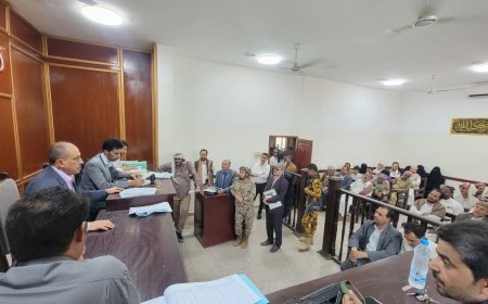 رئيس نيابة استئناف مأرب يتفقد سير العمل القضائي ويشيد بالانضباط المؤسسي