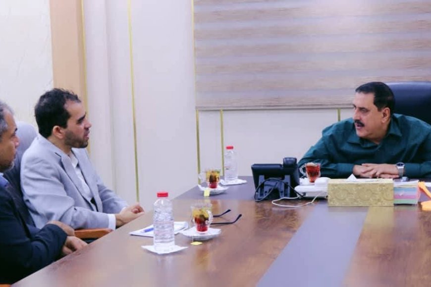 مدير أمن العاصمة عدن يبحث مع الصليب الأحمر سبل تعزيز الدعم الإنساني للسجون. 