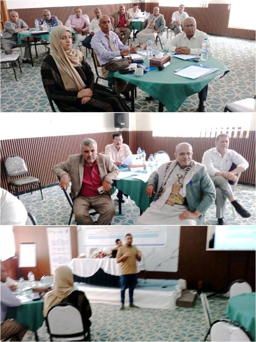 تعز - منظمة صناع النهضة تنفذ ورشة عمل لتنفيذ مشروع الإدارة المتكاملة للموارد المائية بمديرية المواسط بالمحافظة