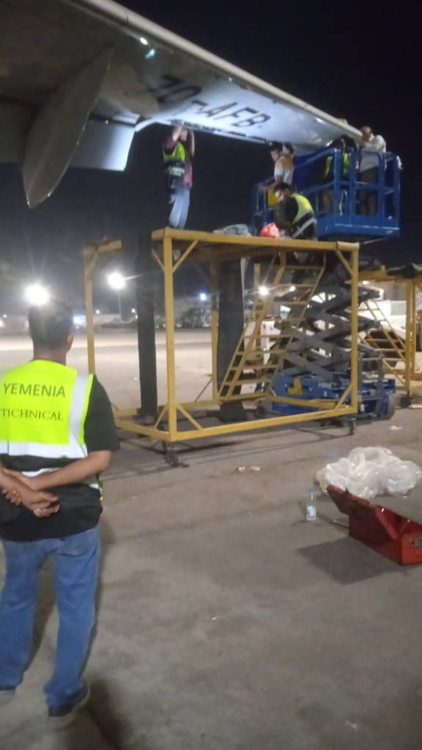 المهندس لؤي قعطبي: الطائرة المتضررة عادت للخدمة بزمن قياسي وجاهزية أسطول اليمنية في أعلى مستوياتها