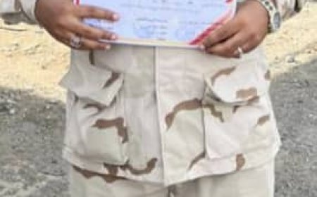 تخرّج الضابط "عبدالله محمد بدر" من دورة قادة كتائب مشاة بتقدير ممتاز