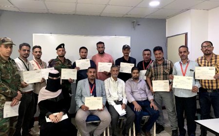 اختتام الدورة السابعة حول المعدات الأمنية في مجال أمن الطيران "الجانب العملي" بمطار عدن الدولي