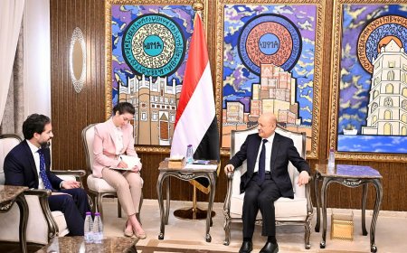 رئيس مجلس القيادة يؤكد اهمية الدعم الدولي لتعزيز مسار الاصلاحات الشاملة