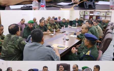 اجتماع أمني يناقش عددًا من القضايا الأمنية والمستجدات الراهنة في العاصمة عدن.