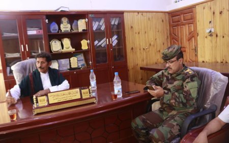 المهرة.نائب مدير الامن مدير البحث الجنائي يزور مديرية شحن لبحث سبل التعاون الأمني وتعزيز التنسيق المشترك