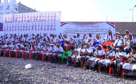 مأرب تحتفل بالعرس الجماعي الأول لـِ 260 عريساً وعروساً من أبناء محافظة البيضاء.