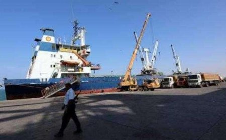 مصدر يوثق عمليات تفريغ مشبوهة للسفن في ميناء الحديدة