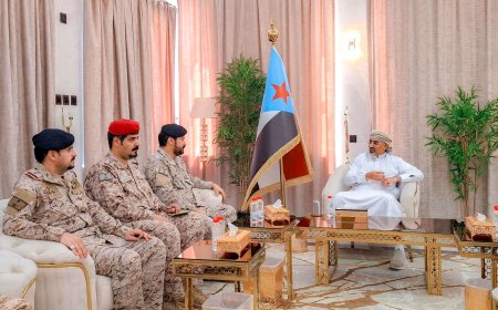 الزُبيدي يستقبل مساعد قائد قوات الواجب 802 السعودية