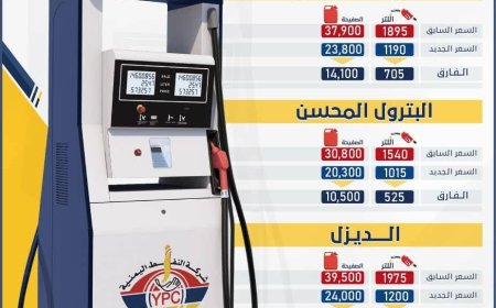شركة النفط اليمنية تخفض سعر البترول والديزل تزامناً مع ثبات أسعار صرف العملات