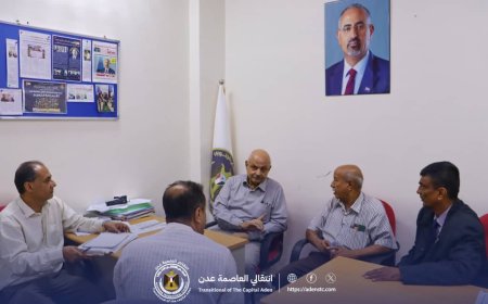فريق التوجيه والرقابة الرئاسي بالمجلس يزور انتقالي العاصمة عدن ويبحث سبل تعزيز الأداء الإداري والخدمي