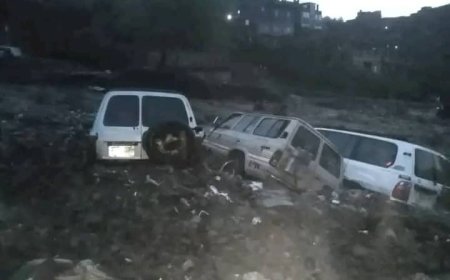 تعز..مشاهد مروعة في جبل حبشي بعد سيول جارفة اجتاحت المديرية بقوة