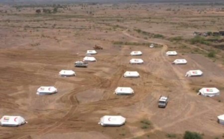 الحديدة.افتتاح مخيم لإيواء المتضررين من السيول في حيس.