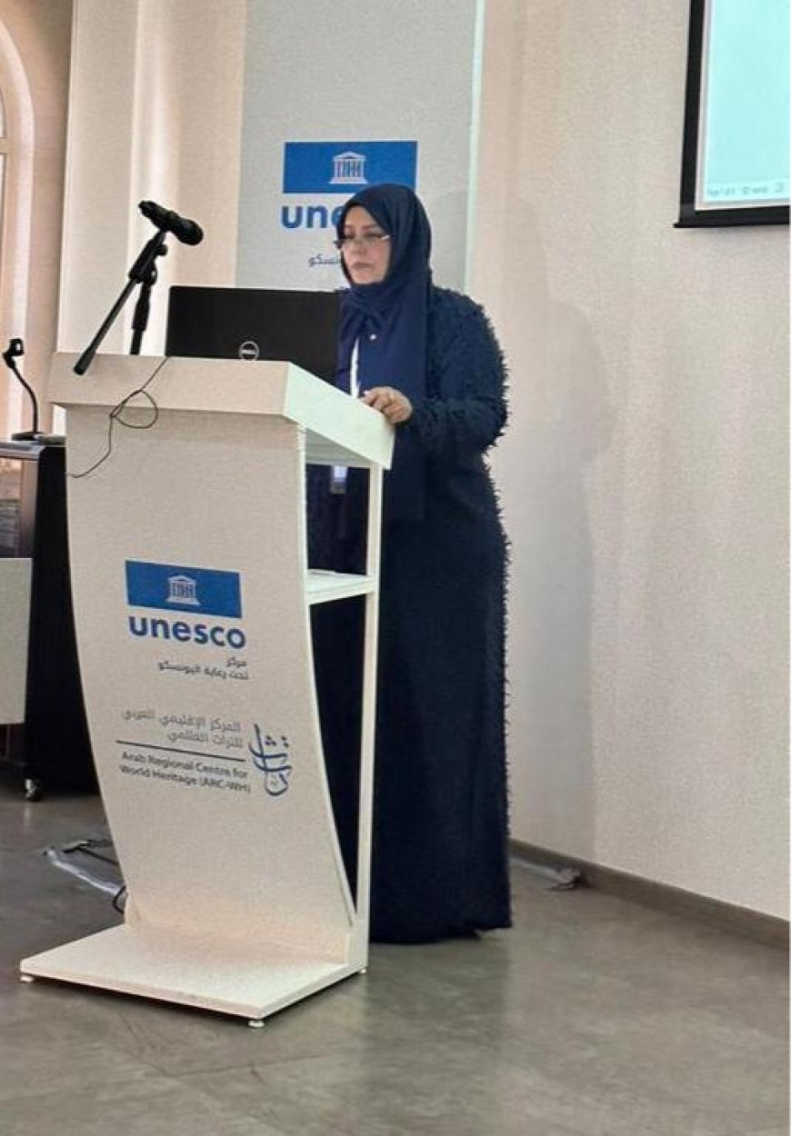 رئيس جامعة عدن يهنئ الدكتورة هناء القهبي لمشاركتها في فريق الخبراء لإدراج التراث اليمني عالميًا