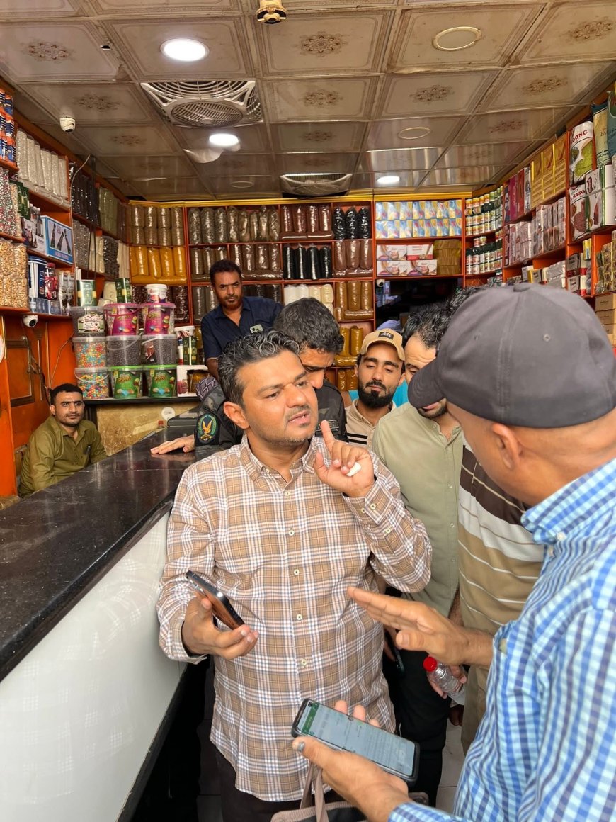 مدير عام مديرية الشيخ عثمان يغلق عددًا من المحلات التجارية التابعة لكبار التجار المستوردين في السيلة
