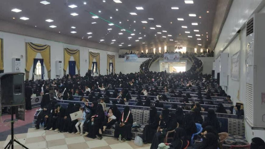 حرائر اليمن في مأرب يقمن فعالية استقبال حاشدة لزوجة الشهيد صالح حنتوس.