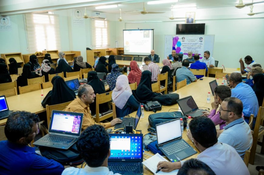 كلية الصيدلة عدن تنظم ورشة علمية متخصصة حول الذكاء الاصطناعي في التعليم والبحث العلمي 