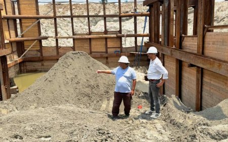 مدير عام مؤسسة المياه بعدن يتفقد مشروع إنشاء محطة ضخ الصرف الصحي بالعريش