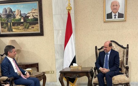 وزير الخارجية يبحث مع السفير الأمريكي العلاقات الثنائية وتطورات الاوضاع في اليمن