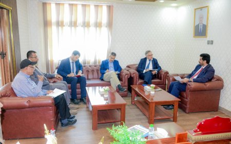 نائب وزير النقل يستقبل سفير الاتحاد الاوروبي الجديد لدى بلادنا