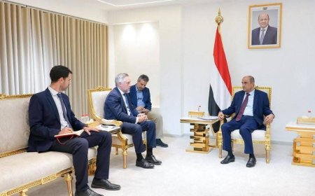 رئيس الوزراء يستقبل في عدن سفير الاتحاد الأوروبي الجديد لدى اليمن