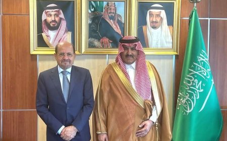 وزير الخارجية يلتقي سفير المملكة العربية السعودية لدى اليمن