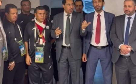 الوزير البكري يشدّ من ازر لاعبي منتخب الشباب عقب الخسارة من السعودية