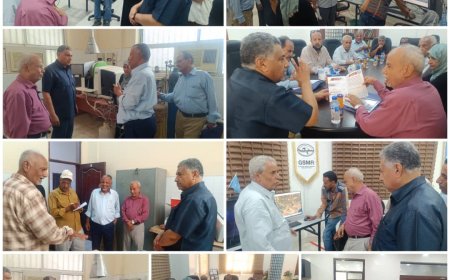 نائب محافظ عدن يطلع على نشاط هيئة المساحة الجيولوجية ويوجه الجهات المختصة في التنسيق مع الهيئة لتفادي مخاطر التقلبات المناخية . 